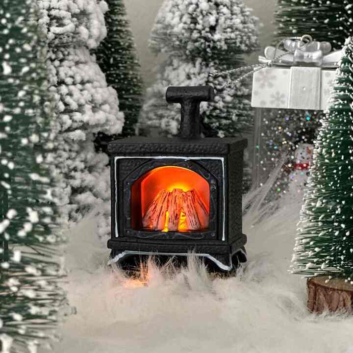 クリスマス LED Mini Fireplace Light