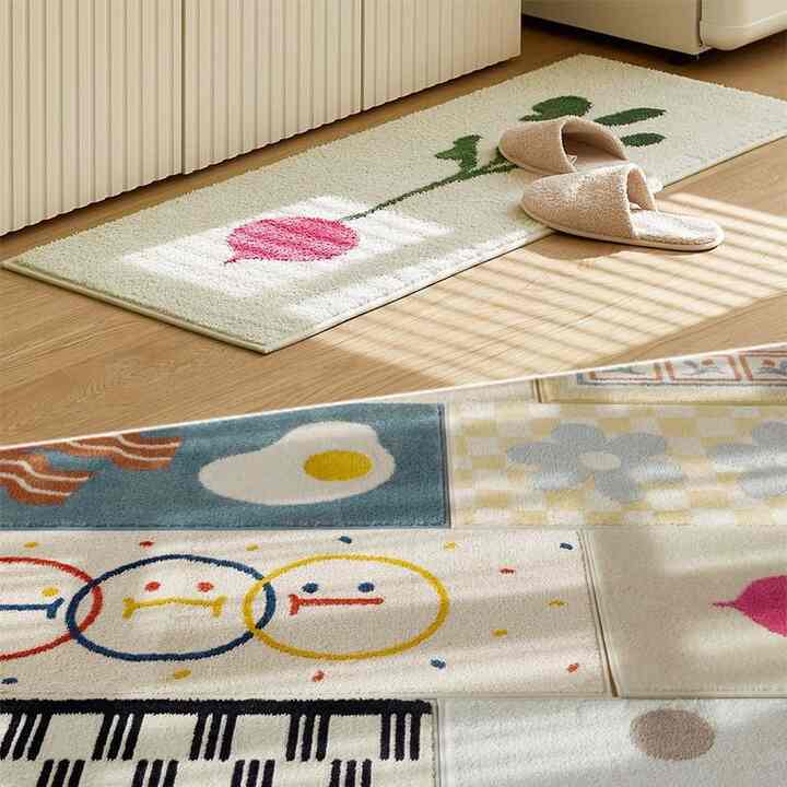 ジャカード キッチンマット 45x120［11種］