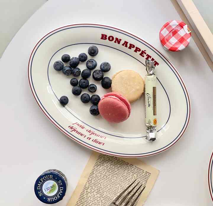 レタリング 楕円形プレート