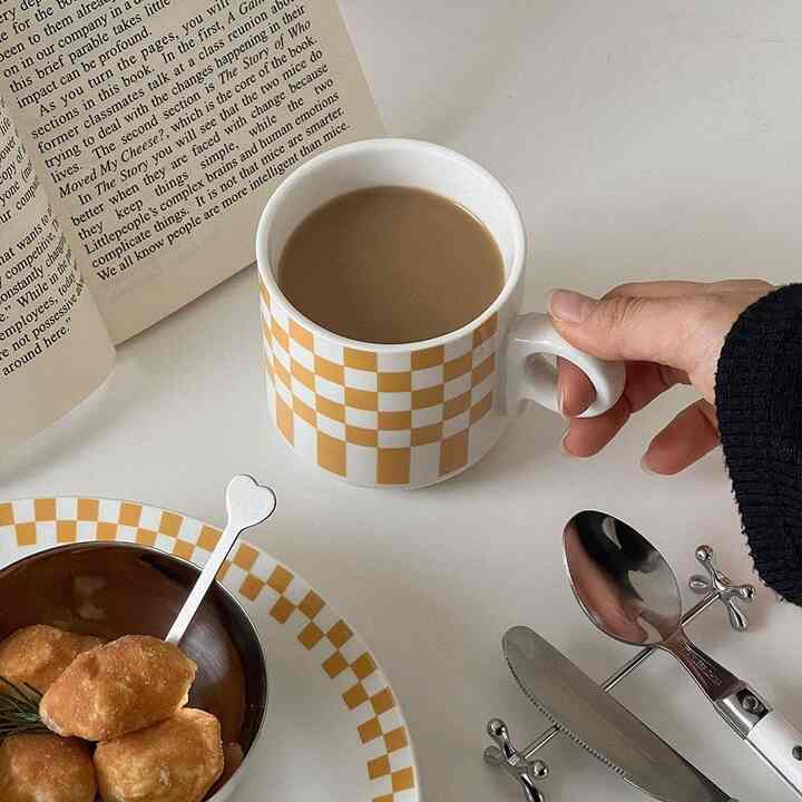 Checkerboard マグカップ 2点セット［3色］
