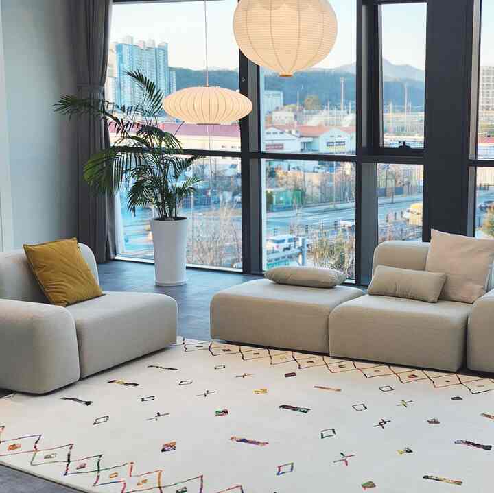 Morrocan Design ダイヤモンド ラグ［4サイズ］