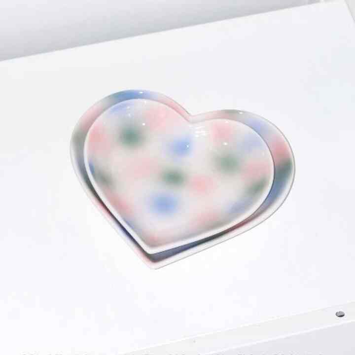 【POY ceramics】gradient ハート プレート［2サイズ］