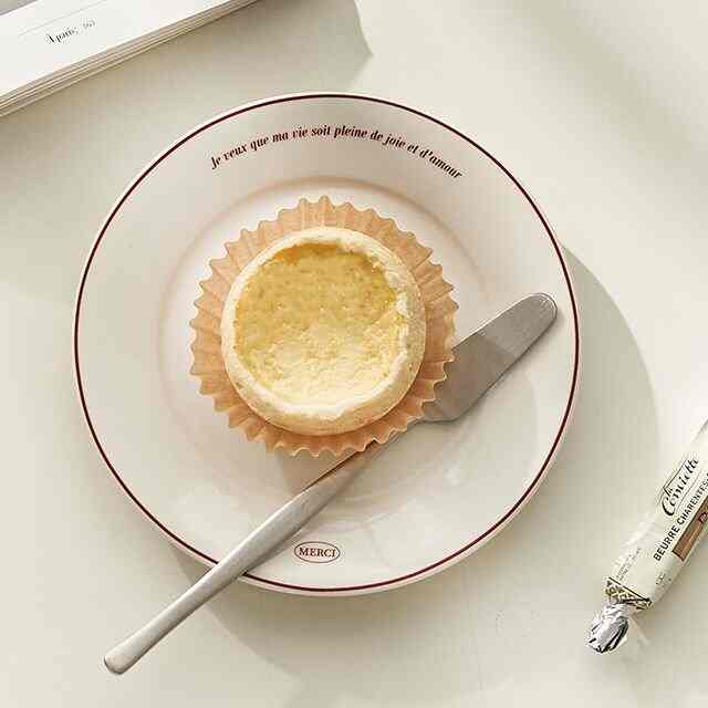 プチ レタリング デザート プレート［2色］