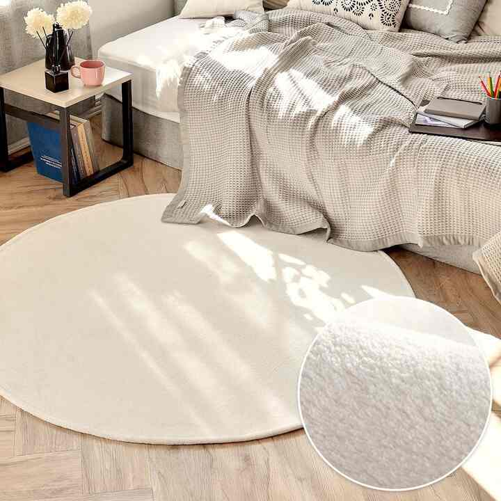 エッセンシャル 円形 ラグ［4色・2サイズ］