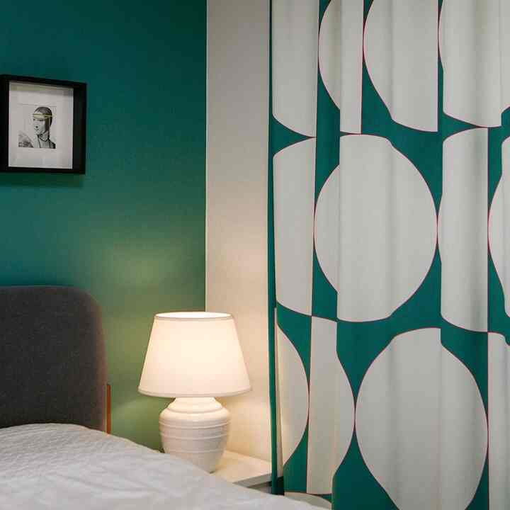 MOONY MOONIE GREEN 遮光カーテン