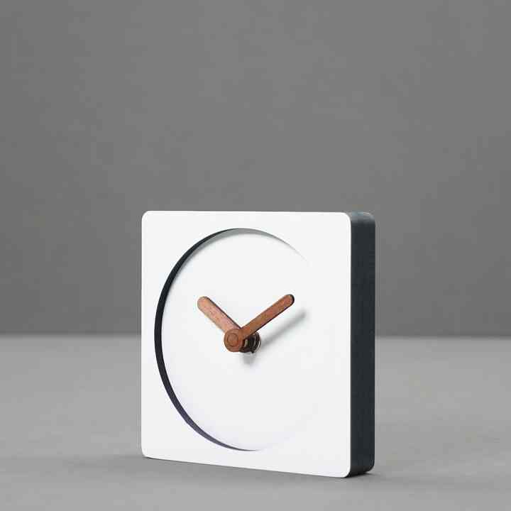 静音 ウッド 卓上時計 A