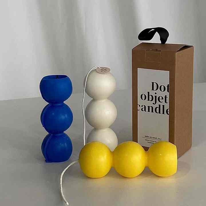 Dot オブジェ キャンドル［4色］