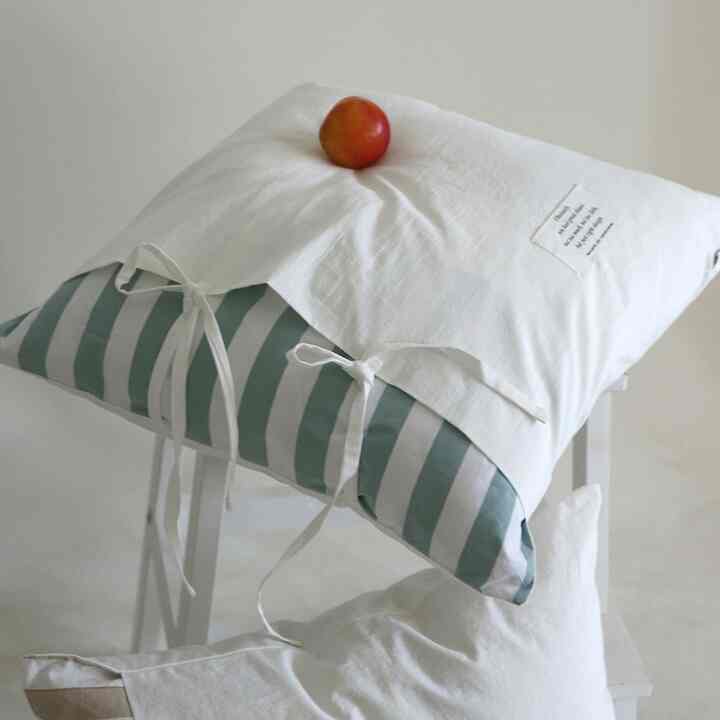 Selena ストリング リボン クッションカバー［2色］