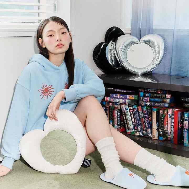 Archive ハート クッション ミラー 38x38［3色］