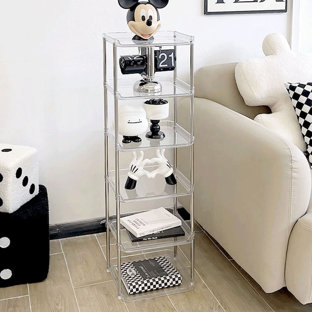 DEMIMOOD 6段 Claire モジュール スチール ラック 透明| Ohouse(オー