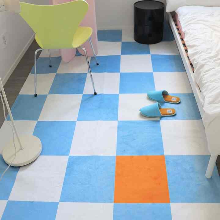 Big check ラグ［3色］