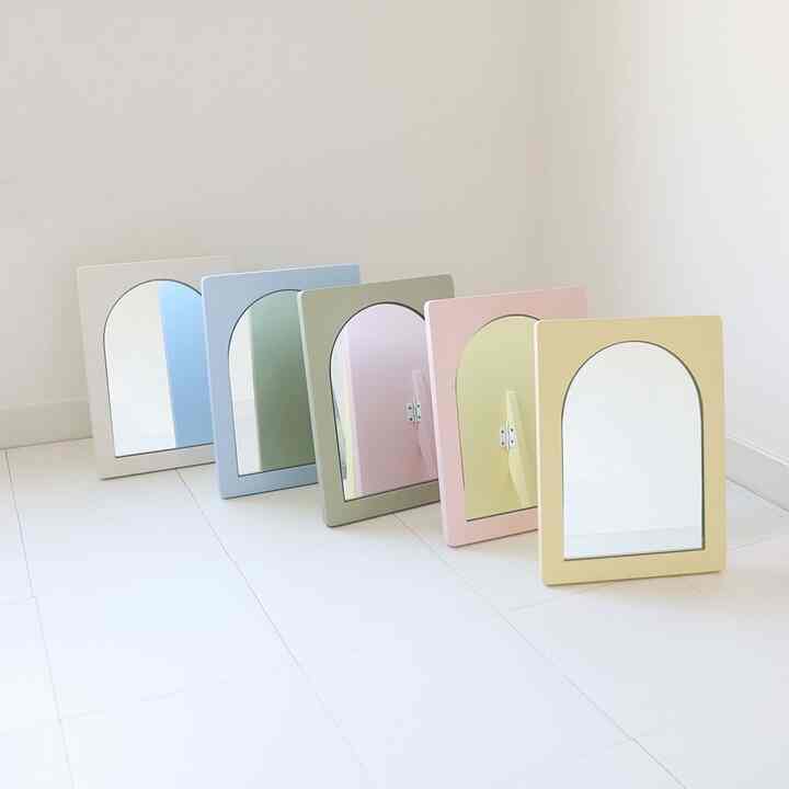 アーチ ミニ 卓上ミラー［5色］