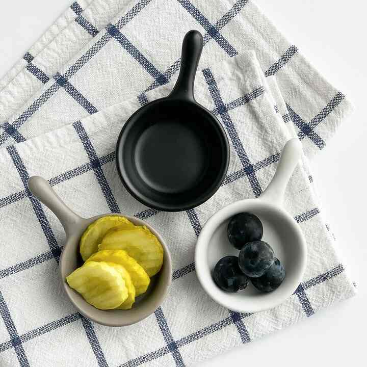 マット仕上げ ハンドル付きソース小鉢［3色］