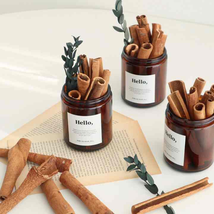 シナモン ガラス瓶 セット
