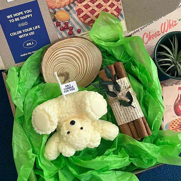 コログマ キャンドル＆オブジェ セット［3色］