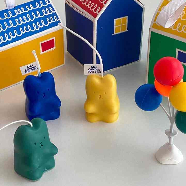 jelly bear キャンドル 2点セット［4色］