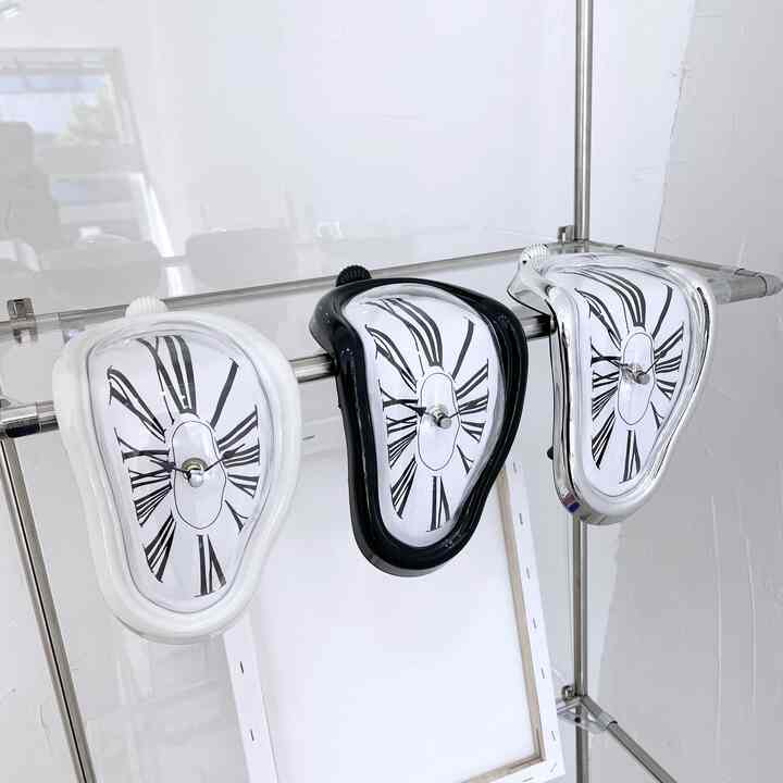 Salvador Dali 静音 メルティングクロック 卓上時計［3色］