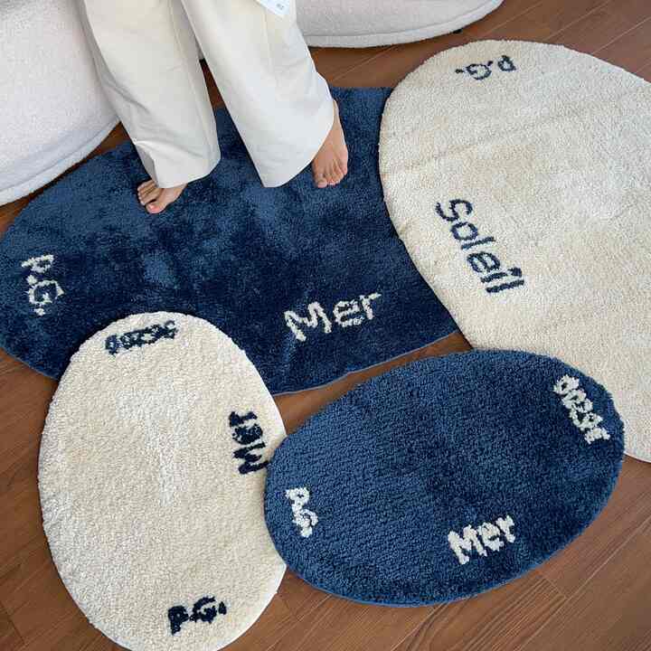 メール エ ソレイユ タフティング ラグ 40x60cm［2色］