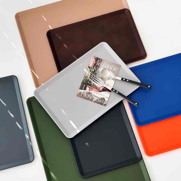 モダン艶なしノンスリップ カフェトレーL［2サイズ・8色］