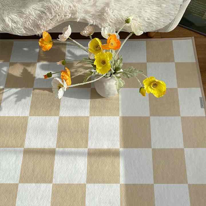 マイクロ チェッカーボード ラグ［2色・2サイズ］