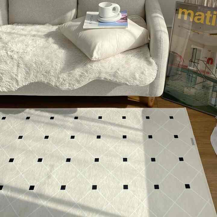 マイクロ タイル ラグ［2色・2サイズ］