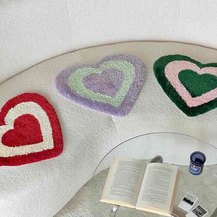 Heart In Garden タフティング ラグ［3種］