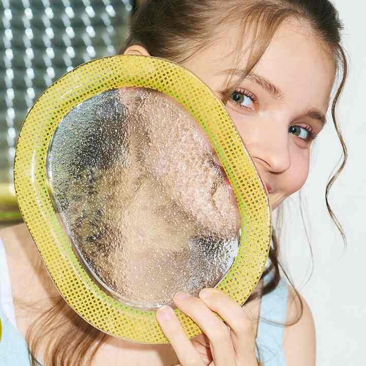 Checky line オーバル プレート［4色］