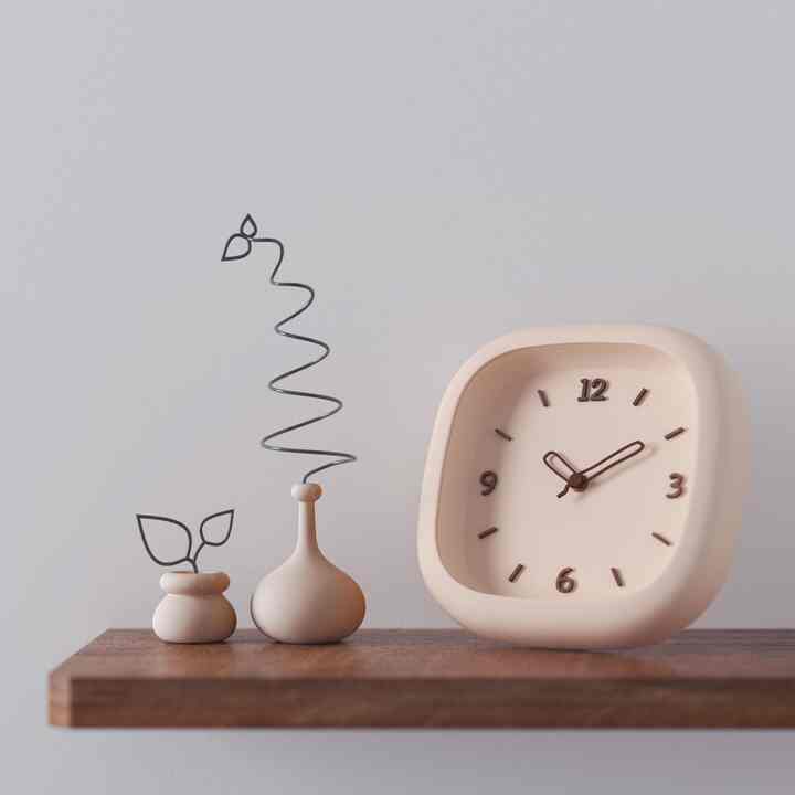 北欧風 カッコウ 静音 ウッドポイント 壁がけ時計［3色］