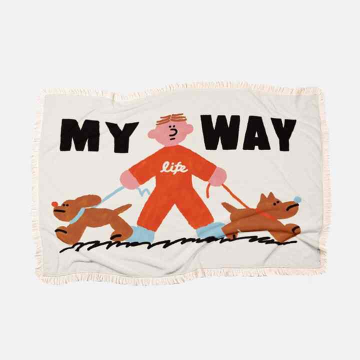 【Kim Jam】MY WAY　ブランケット