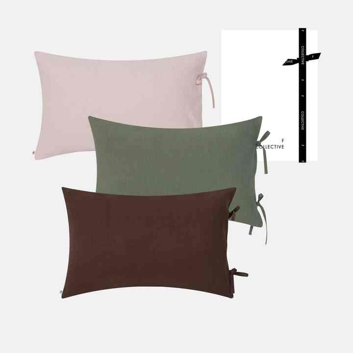 Linen Cushion Cover 60x40［3色］