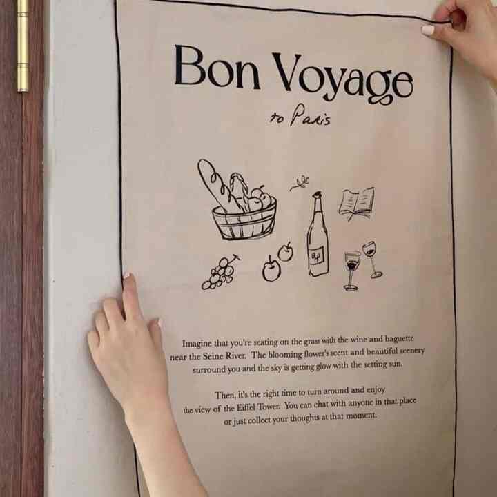 European リネンファブリックポスター