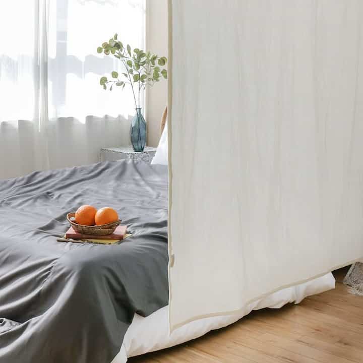 ナチュラル パーティション ファブリックカーテン