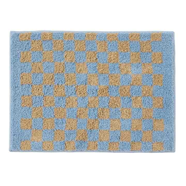 Blue Checker ジャガード マット