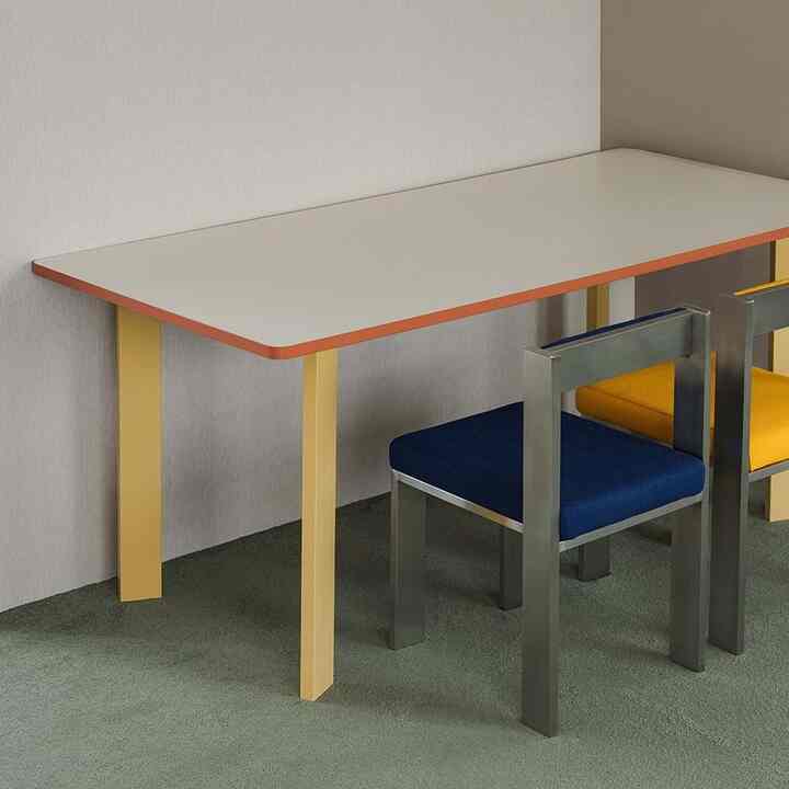 Lihire 長方形 テーブル LHR-T-03 (IVORY)［2色・3サイズ］