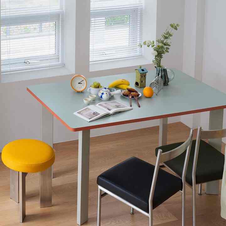 Lihire 長方形 テーブル LHR-T-03 (MINT)［2色・3サイズ］