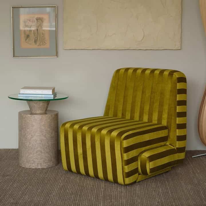 COLD FOG NUGU EASY チェア (OLIVE STRIPE)