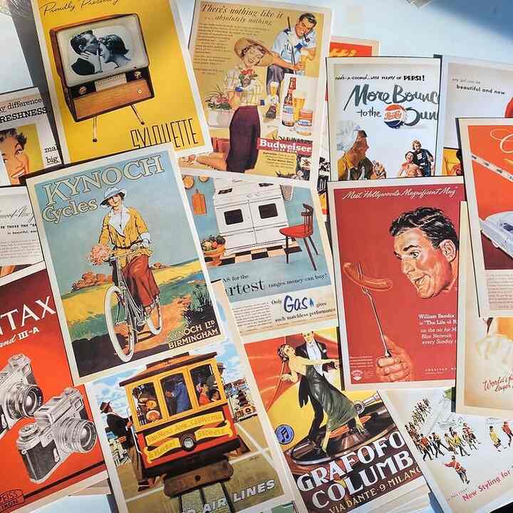 レトロ ポスター ポストカード 32枚セット