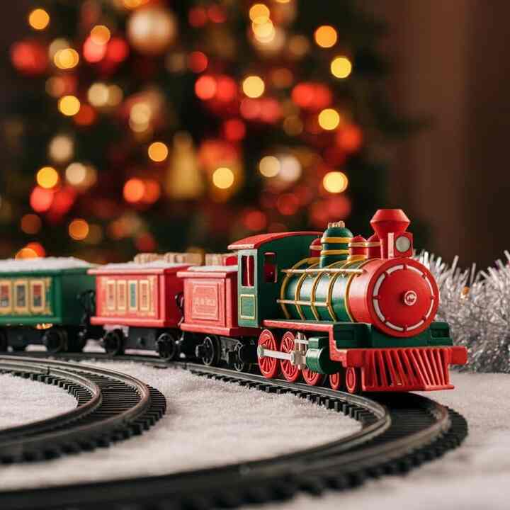 クリスマス ウッド 汽車 オブジェ［8種］