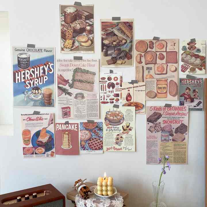 ヴィンテージ デザートケーキ ペーパー 14枚セット