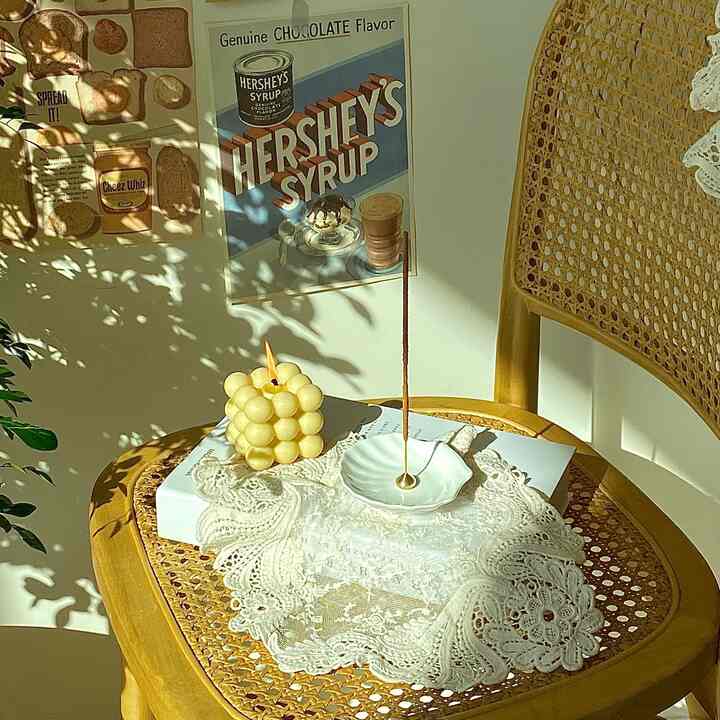 アンティーク メッシュ レース マット