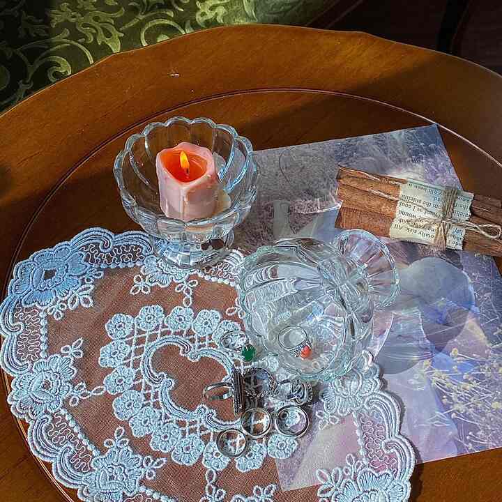 プリーツヨーグルトボウル  キャンドルホルダー