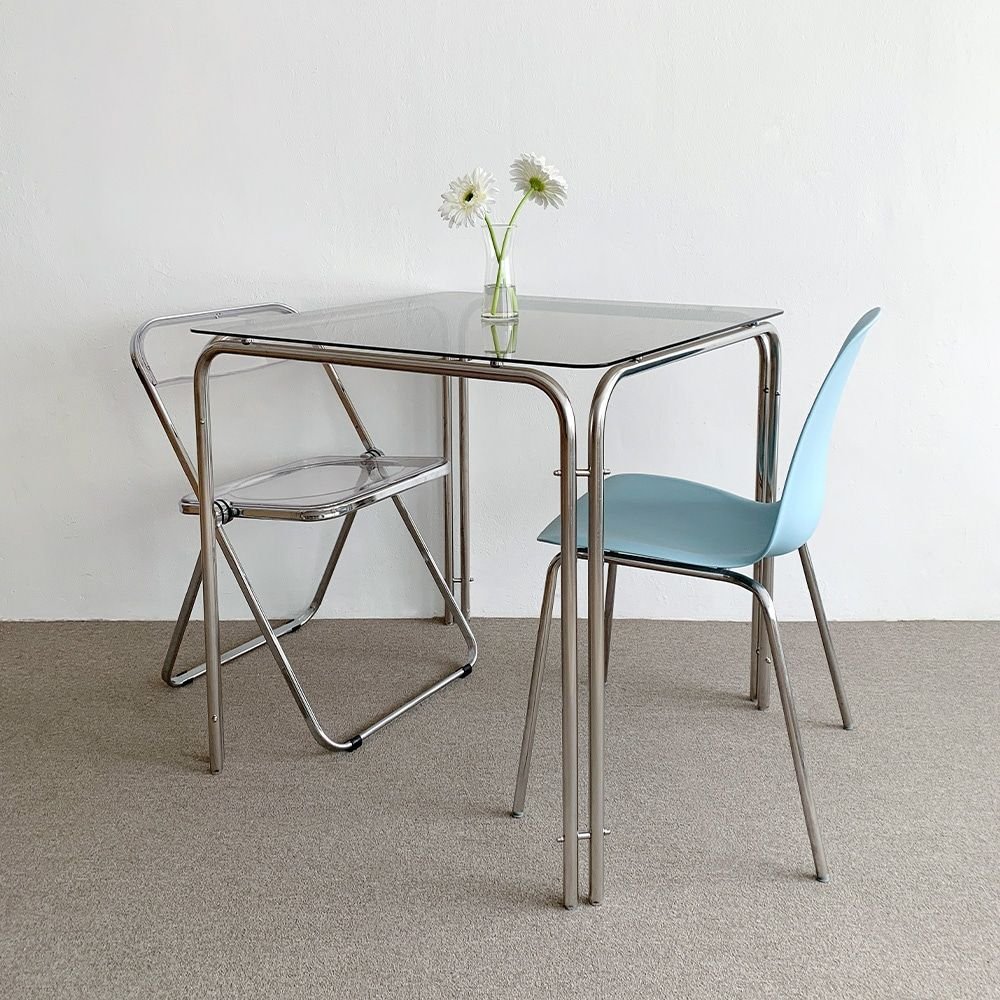 16piece ミッドセンチュリー ダイニングテーブル 80cm［6色］ イエロー