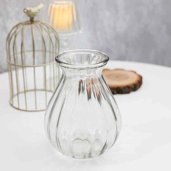 ブリス ガラス 花瓶 ワイド［3サイズ］