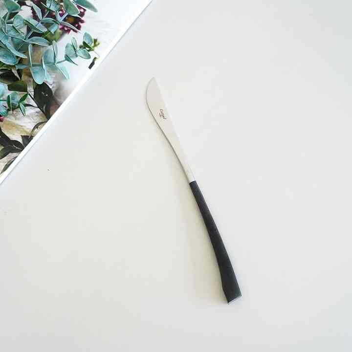 ヌオア ブラックシルバー ディナーナイフ