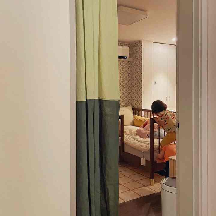 プレミアム リネン ツートーン カーテン［9色］