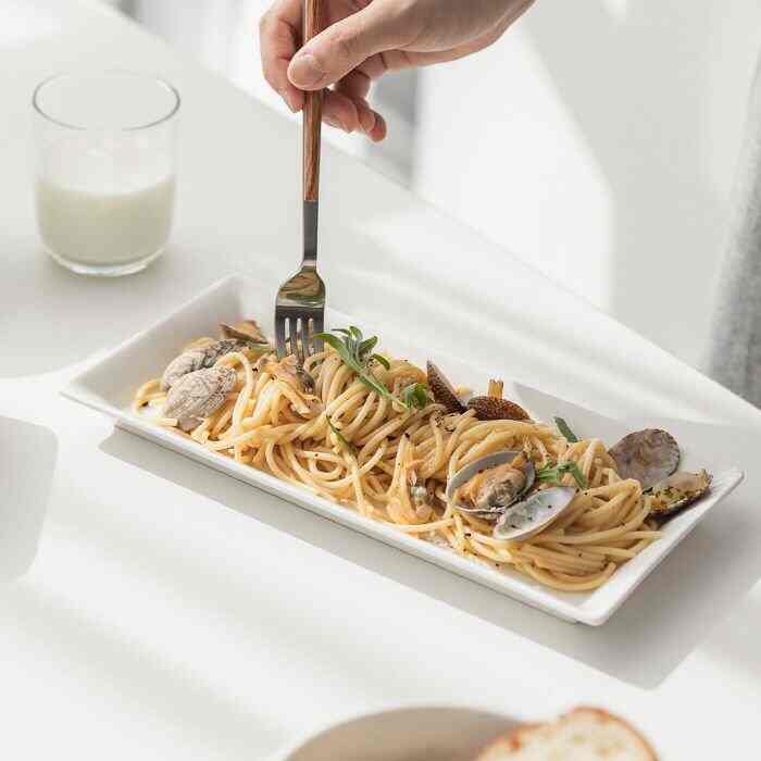 マイルド ホワイト 長方形 プレート 26.9cm 2点/4点セット