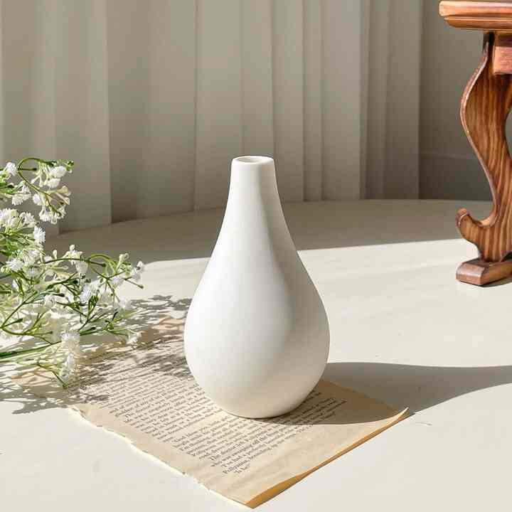 水玉型 セラミック 花瓶