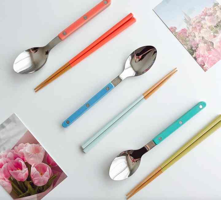 ビストロスプーン＆箸セット（サーブルスプーン＋オギシ箸セット）［10色］