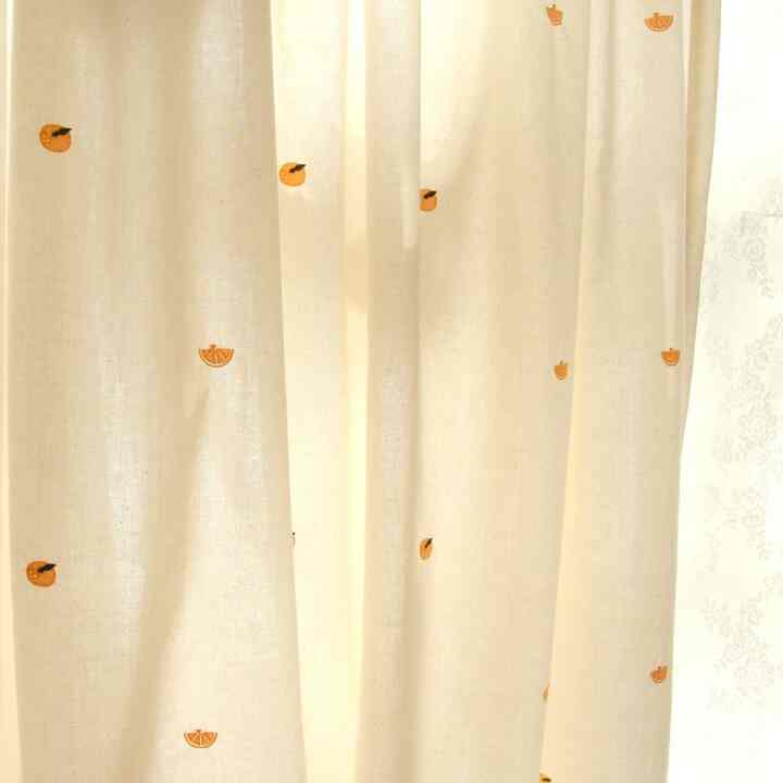 Tangerine 刺繍カーテン