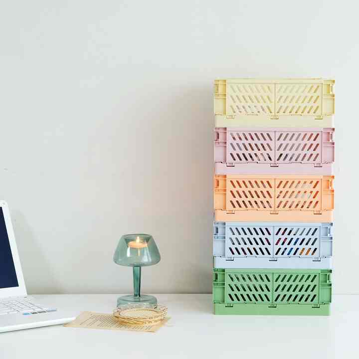 折りたたみ 収納ボックス［5色］